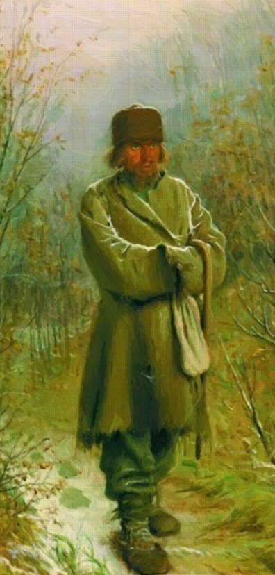 A Contemplator by Ivan Kramskoy (1876)